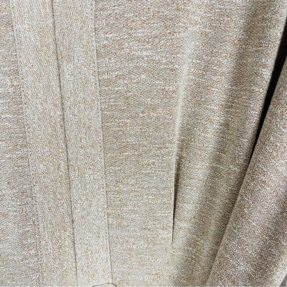 Express tan knit cropped boho tie waist stretch jumpsuit medium - Picture 5 of 9